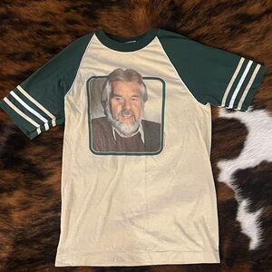 Vintage Kenny Rogers T-shirt size Small 1983 The Jovan Tour Double Sided
